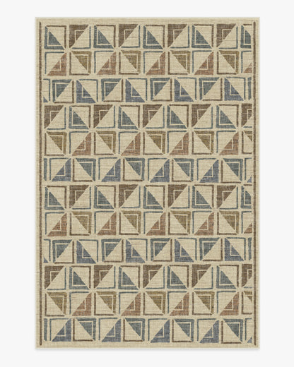 Architectural Digest Vesta Neutral Multicolor Tufted Rug